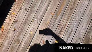 Walk my bitch then pound her pussy doggy style