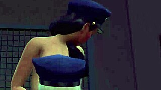 lesbian cops fingering big tits in office?? damn hot 3d animations 🔥👮‍♀️💦