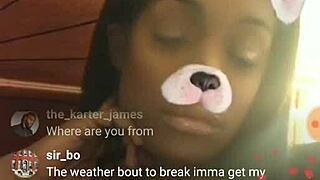 i'm payin hush money for these huge ebony tits bouncin live on instagram!