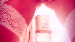 having some hot wet fun with pee... lucy lake soaks her stockings in garter belt ecstasy