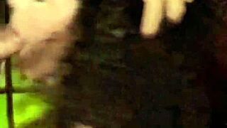 Brunette Latina Gags On Cock With Sloppy Deepthroat Ball Lick