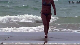 FEELING SO NAUGHTY ON THE BEACH LETTING HER STEPSON CREAMPIE MY PUSSY!