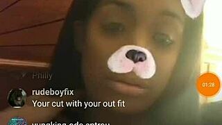 i'm payin hush money for these huge ebony tits bouncin live on instagram!