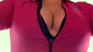 she trains hard at the neighborhood gym sweat dripping everywhere from the intense workout