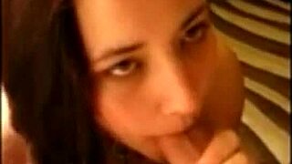 submissive girlfriend deepthroats cock while dominated hard