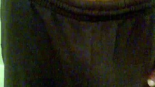 Late Night Striptease Exposes Monster Big Black Cock