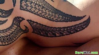 Damn Lacey Jayne's Big Ass Slips on BBC Nuru Massage Truck!