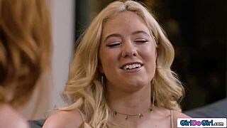 Busty Tattooed Stepmommy's Shaved Pussy Tasted First by Young Lesbian