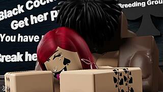 He rails nasty thick redhead bitch's big ass with monster black cock