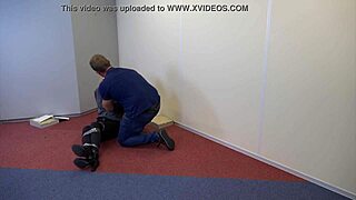 violet haze teen blonde bound gags on deepthroat in bondage