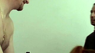 Brunette milf rides young cock hard then pulls it out