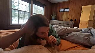 couple's amateur sex tape interrupted by family dog suddenly