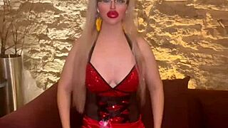soy la diosa belly dancer fuck doll glasses tease