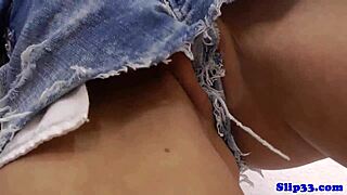 Doggystyled Teen Blows Old Man's Cock in Stockings