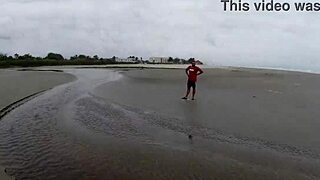 lukas pounds skinny beach slut pussy deep in public swingers outdoor creampie