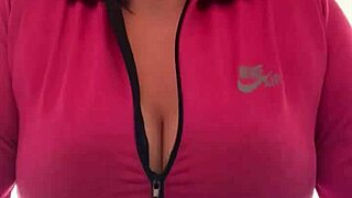 she trains hard at the neighborhood gym sweat dripping everywhere from the intense workout