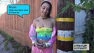 peruvian wife monica lima cuckolds brazilian hubby with dogging king