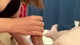 your skinny asian roommate gives pov handjob in dorm bath