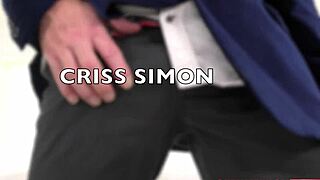 whoa hairy criss simon loves kyler quinn's messy oiled rimjob footjob and ball licking 😍👅