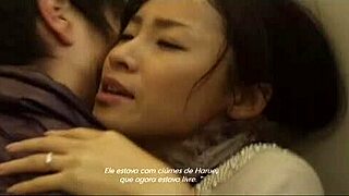 Chinese couple rides cowgirl style in casual fun