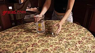 Skinny Indian Slave Tied Whipped by Kinky Intruder