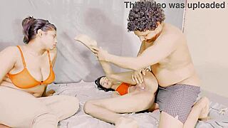 Uttaran20 features busty stepmom and teen babe in amazing threesome session