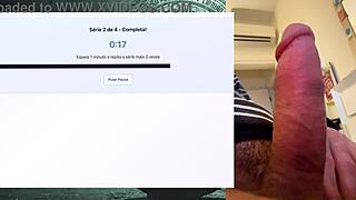 powerful 19cm fat cock endures intense workout session without cumming