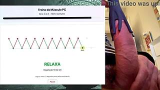 powerful 19cm fat cock endures intense workout session without cumming