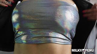 sexy peruvian teen mariana trades gifts for taboo titty sex in my apartment!