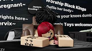 He rails nasty thick redhead bitch's big ass with monster black cock