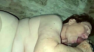 80-year-old redhead granny gives sloppy blowjob before anal pounding and foot fetish play