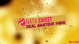 Kitchen masturbation caught then fucked creampie! 😈💦 Nata Sweet