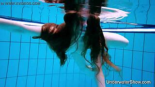 Ever wonder what her sexy teen body looks like underwater?