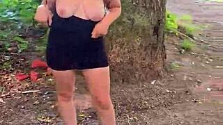 exhib flashing wild in stuttgart streets 😈🔥