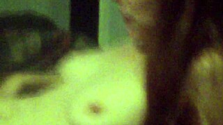 She slips on red stockings to crave her big black cock lover's monster bbc