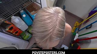 pov stepbrother alex jett fucks blonde teen stepsister jamie jett's big ass till creampie.