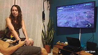 Beautiful Skinny Brazilian Wife Skips Gaming for Intense Anal Orgasm on Homemade Date