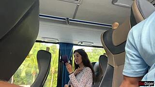 Public Dick Flash Turns Into Stranger's Handjob Cum On Crowded Bus