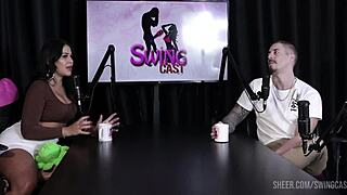 alemão and lexi mallet swing cast with tifany rocha in sheer red lingerie dirty talk domination interview compilation