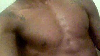 Late Night Striptease Exposes Monster Big Black Cock