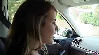 i pick up this hitchhiker teen 18+ with saggy tits n round ass she seduces me ta fuck her deep wiv my big dick