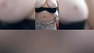 MILF's Massive Tits Swing Wildly as She Cums Hard Solo