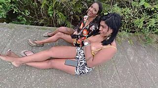 lukas pounds skinny beach slut pussy deep in public swingers outdoor creampie