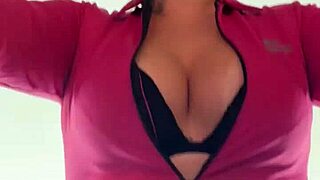 she trains hard at the neighborhood gym sweat dripping everywhere from the intense workout