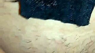 yo babe, watch my tied up gf squirm while we play with that huge cock