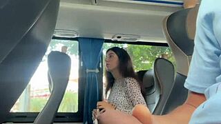 Public Dick Flash Turns Into Stranger's Handjob Cum On Crowded Bus