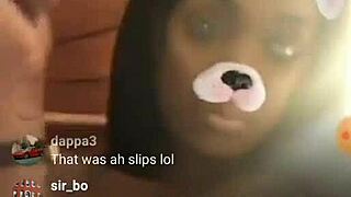 i'm payin hush money for these huge ebony tits bouncin live on instagram!