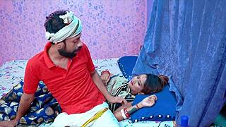 Whoa juicy Indian housewife 😘 strips teases with blowjob then romantic bedroom doggystyle creampie fuck!