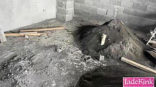 met this guy on street, he drags me to site, binds me then fucks ass rough with creampie