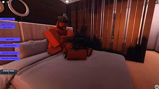 Her ponytail swings wildly during rough pounding with monster cock